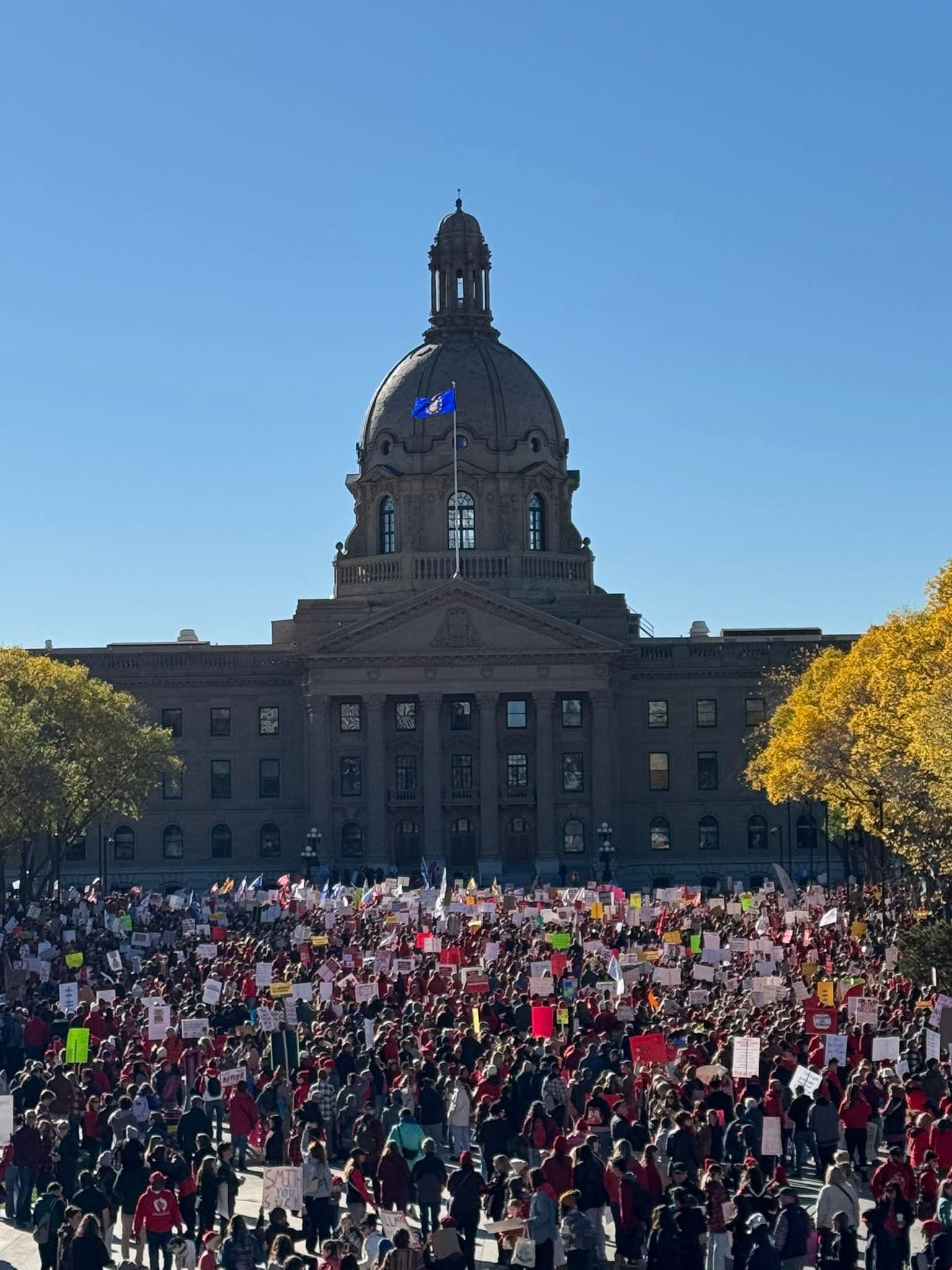 Close to 30,000 Rally Across Alberta as Teachers Declare: “Strike Is ...