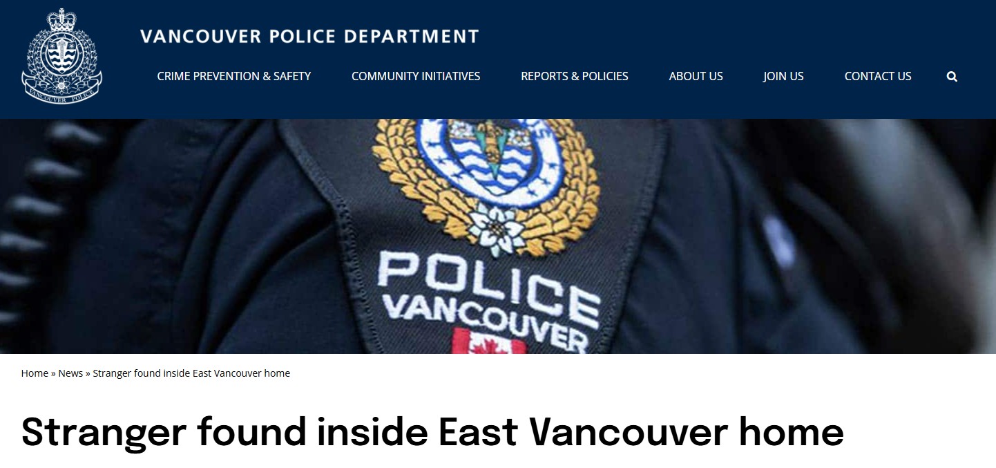 Vancouver Woman Wakes at 3:45 a.m. to Stranger in Her Bedroom, Pretends to Be Asleep Until He Leaves